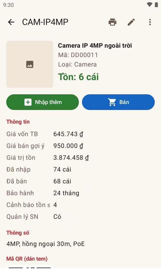 Chi tiết sản phẩm
